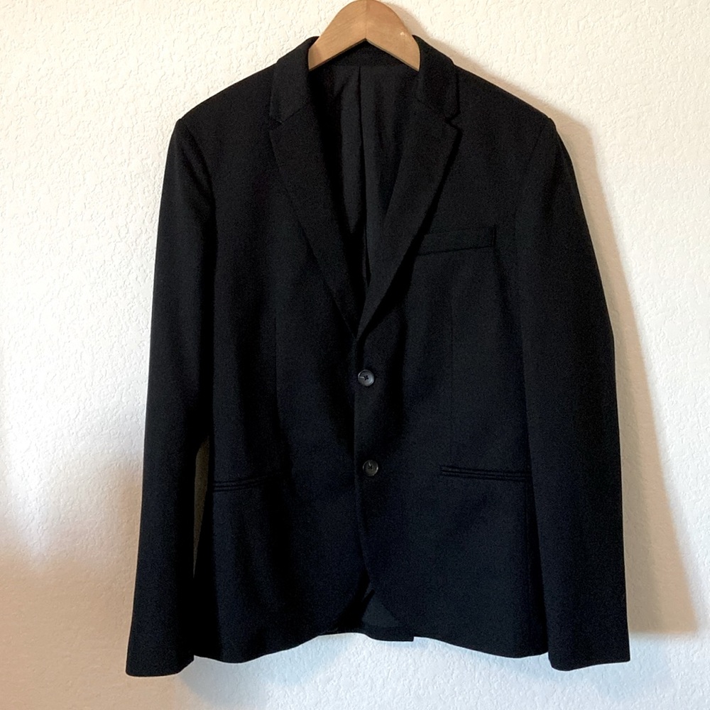 Black Textured Men’s Blazer